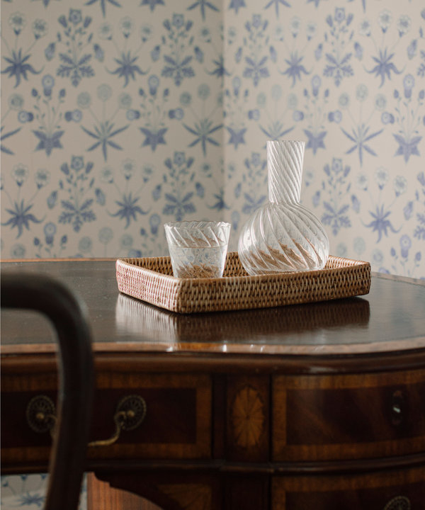 Rebecca Udall, Pair of Rippled Borosilicate Glass Tumblers & Carafe 