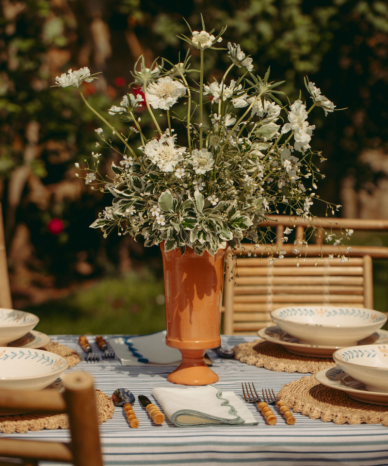 Rebecca Udall Flora Ceramic Urn Vase, Terracotta with the Elouise Crockery