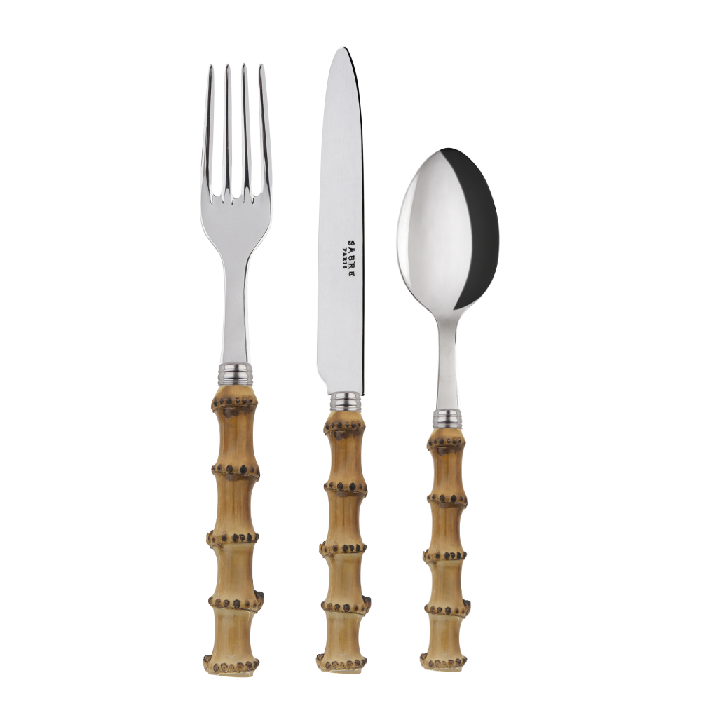 Rebecca Udall Bamboo Handle Cutlery, Three Piece Set