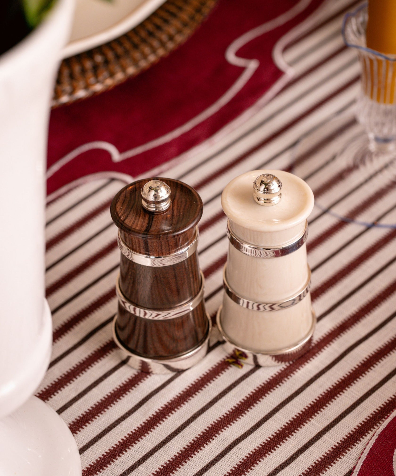 Rebecca Udall Silver & Rosewood Pepper Mill Set