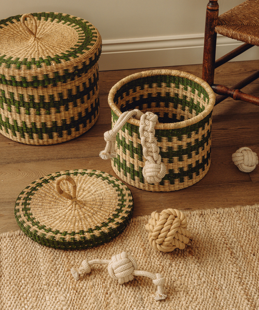 Set of 2 Orla Baskets, Fern Green