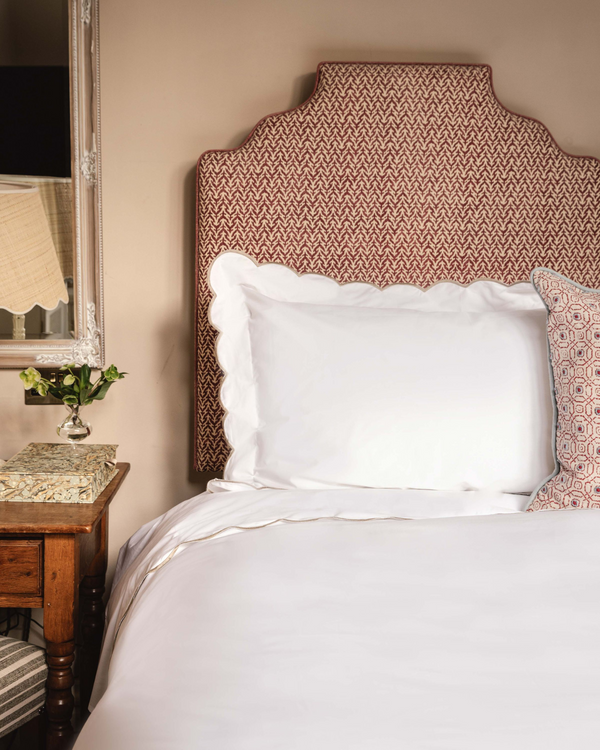 Annabelle Scalloped Bed Linen, Taupe