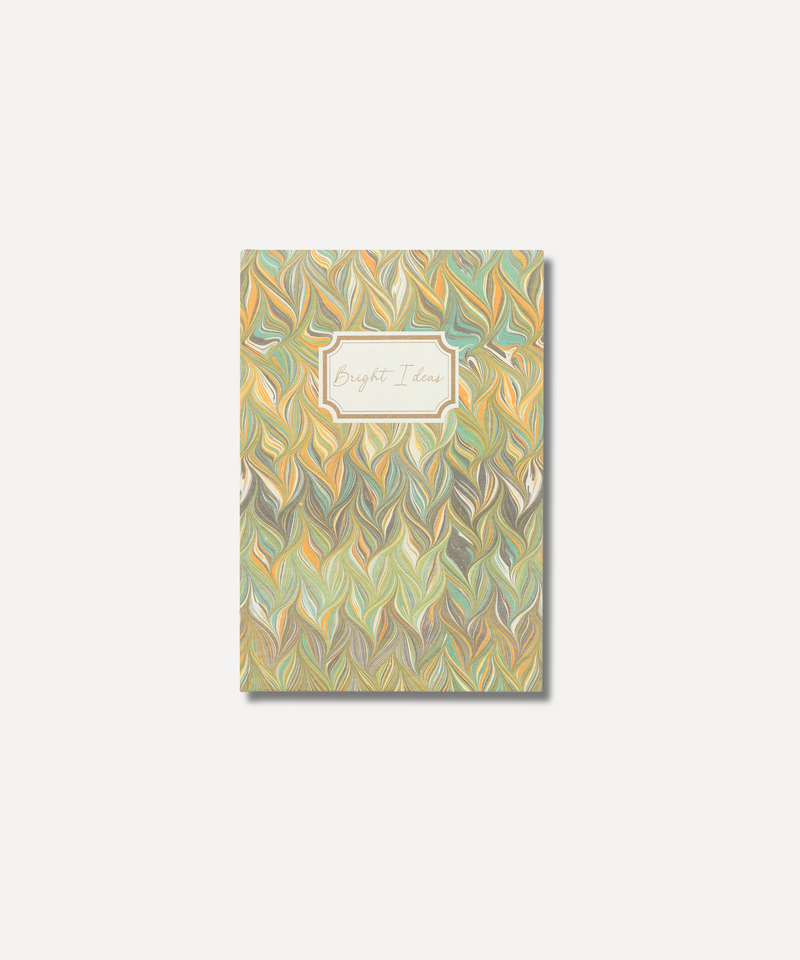 Rebecca Udall, Bright Ideas Notebook, Marble Green/Yellow