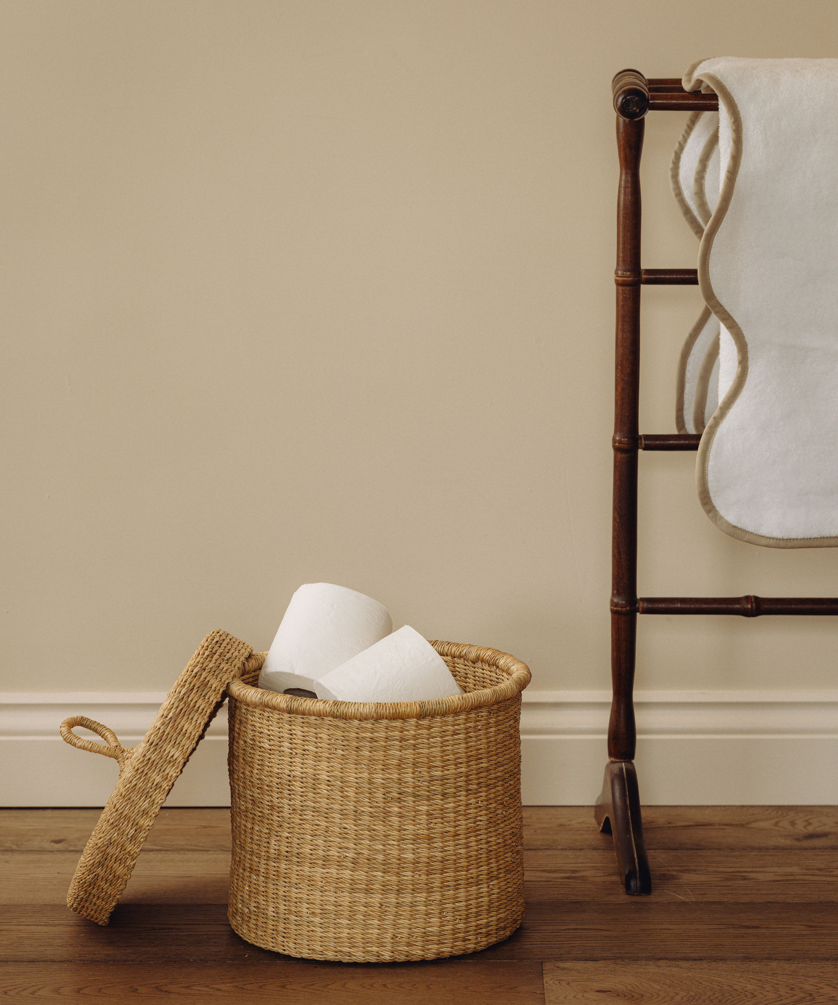 Orla Basket, Natural, Bathroom Lifestyle