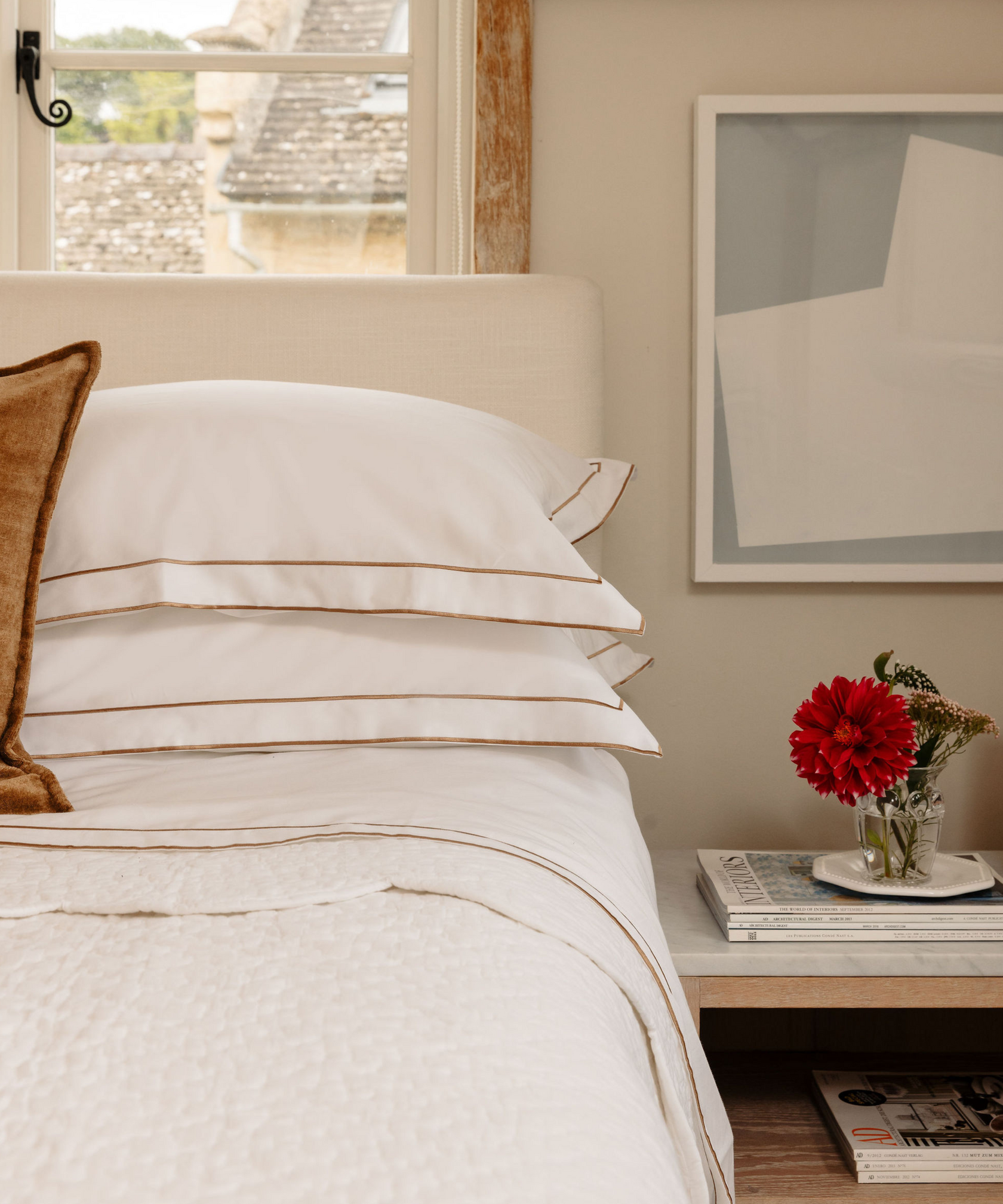 Frame Bed Linen, Bronzed Umber