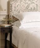 Porto Hemstitch Bed Linen, Frost Green, Lifestyle
