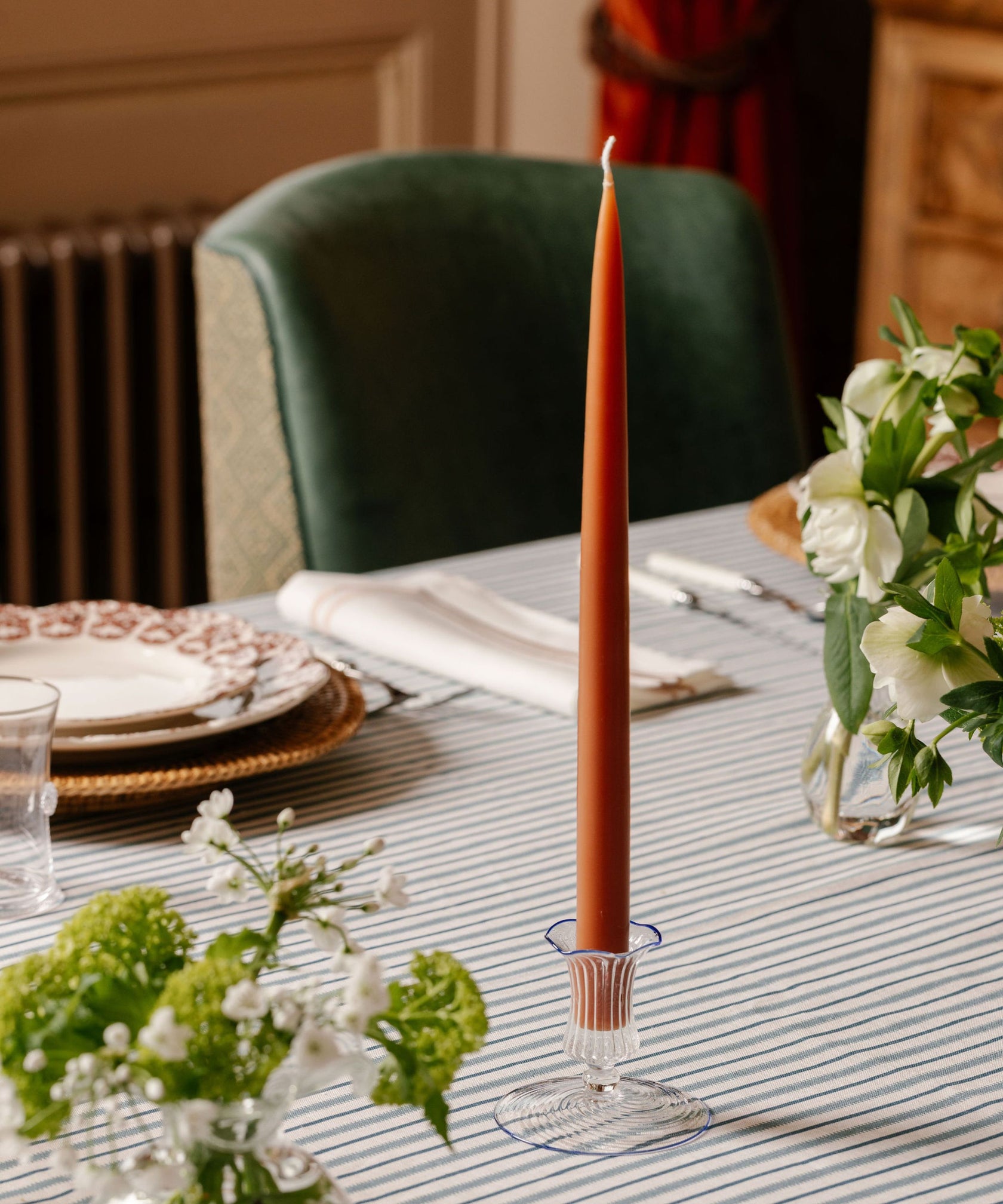 Rebecca Udall Set of 6 Danish Taper Candles, Terracotta