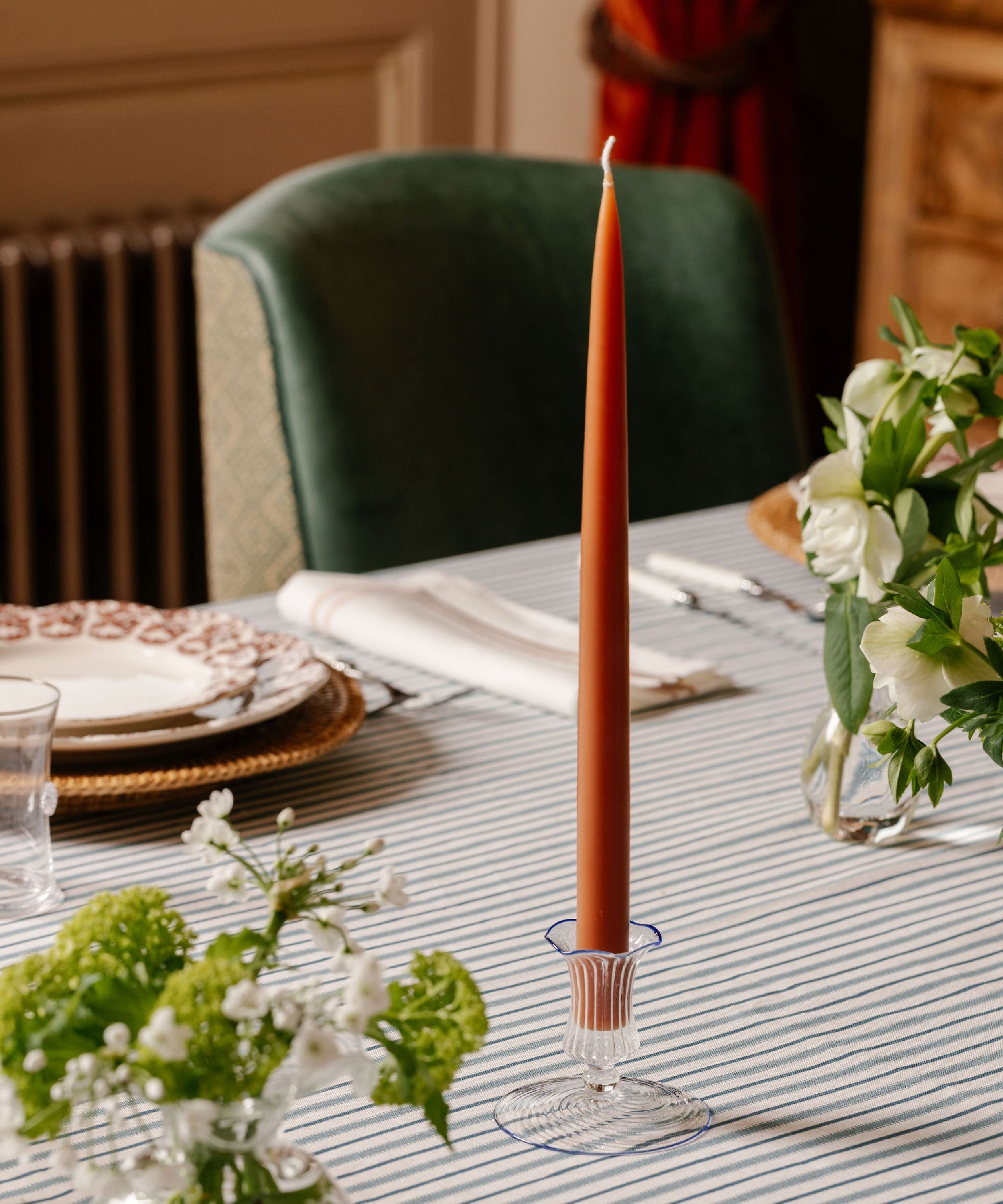 Rebecca Udall Set of 6 Danish Taper Candles, Terracotta