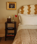 Clara Pleated Quilted Cotton Bedspread, Tobacco