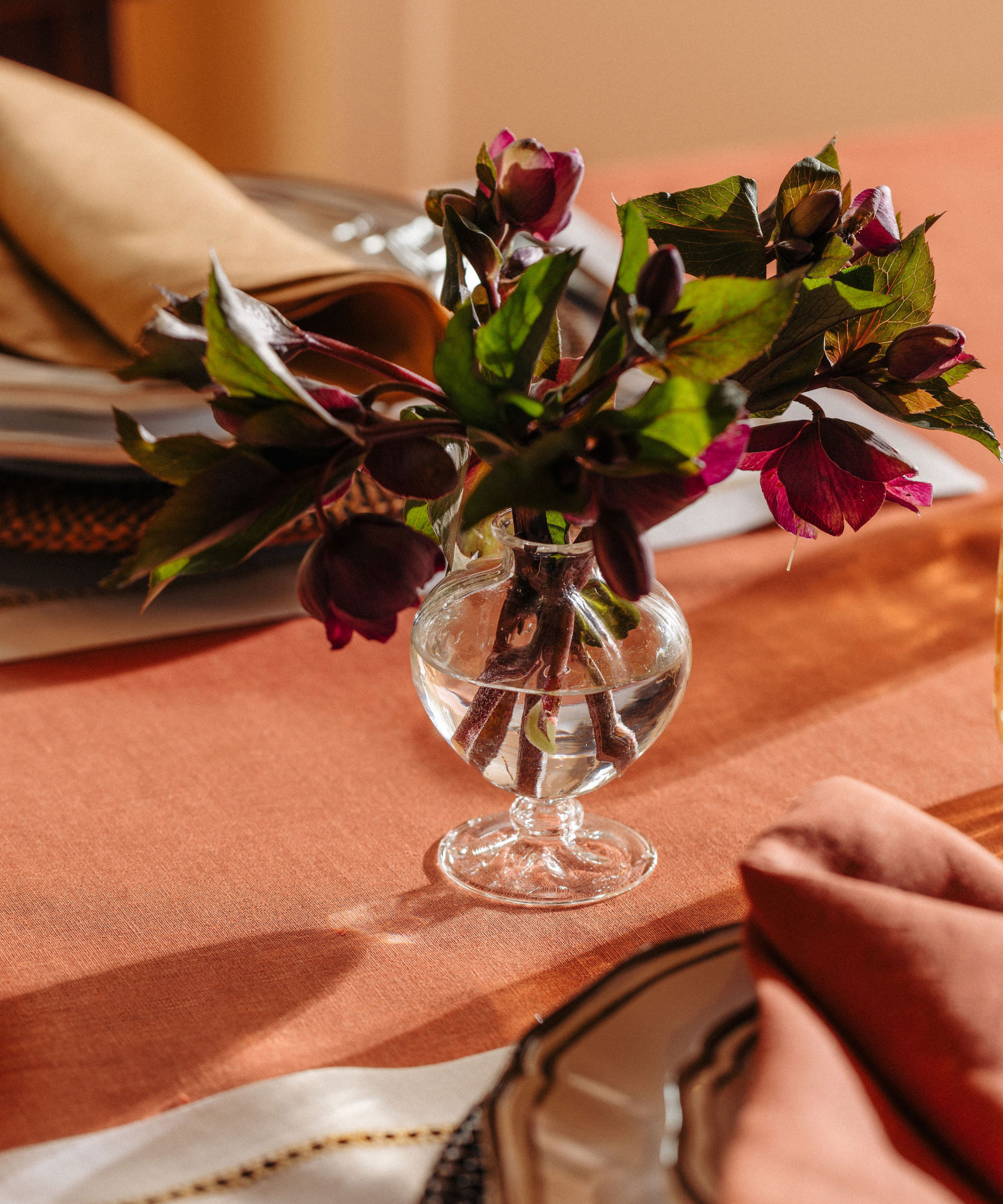 Violet Bud Vase Trio