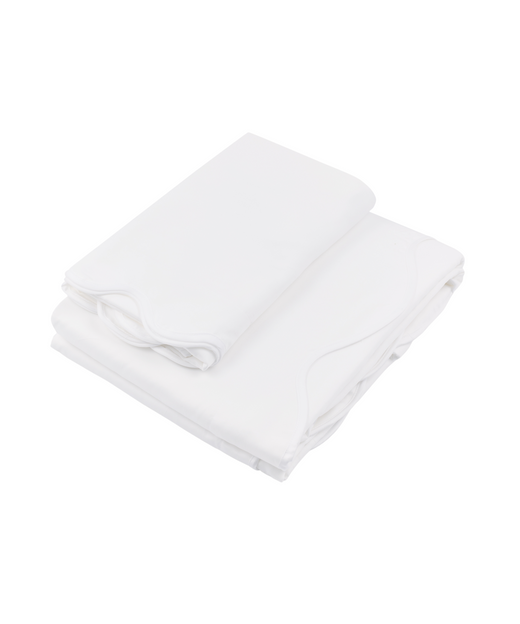 Alexandra Wavy Scalloped Duvet Cover, White