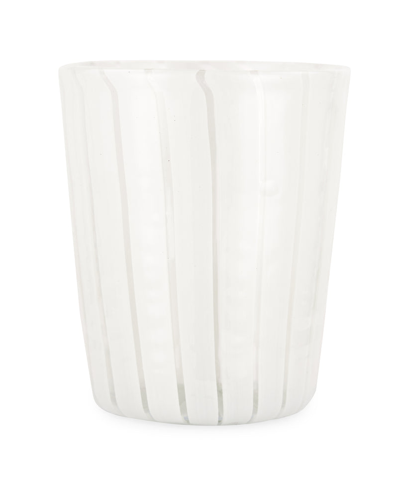 Rebecca Udall Allegra Murano Glass Tumbler, White, White Background