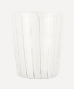 Rebecca Udall Allegra Murano Glass Tumbler, White, Ivory Background