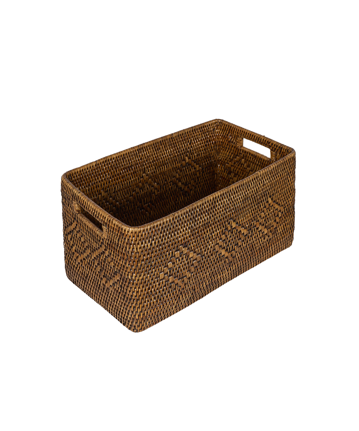 Amara Rattan Storage Box, Medium, Cut Out