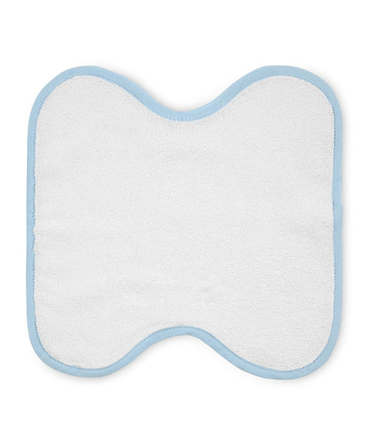 Amelia Scalloped Face Towel, Powder Blue