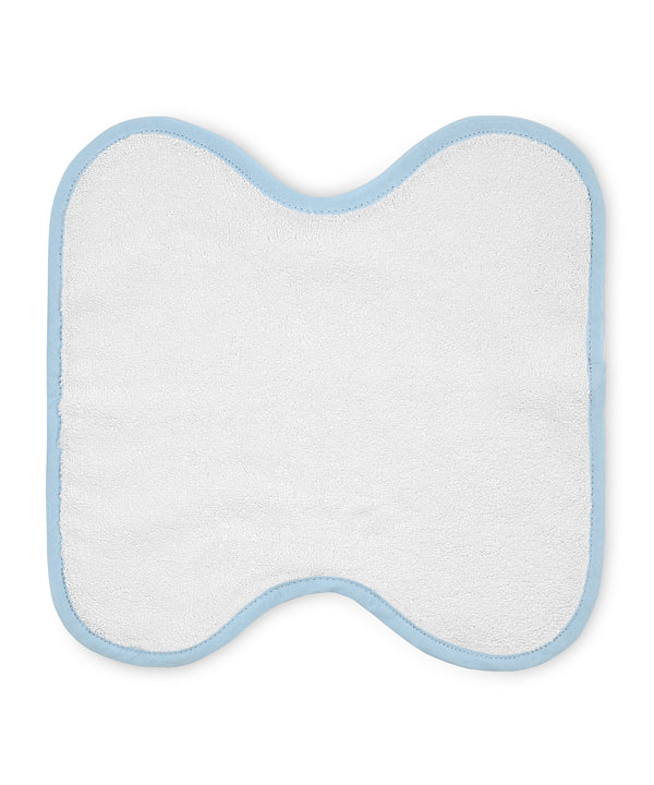 Amelia Scalloped Face Towel, Powder Blue