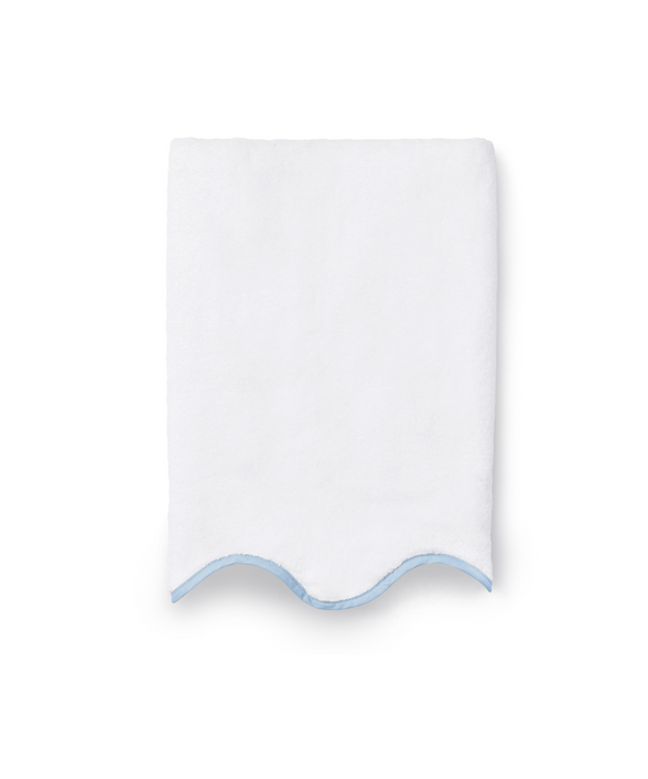 Amelia Scalloped Bath Towel Collection, Powder Blue, Cut Out