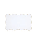 Amelia Scalloped Bath Mat, Taupe