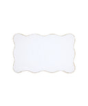 Amelia Scalloped Bath Mat, Taupe