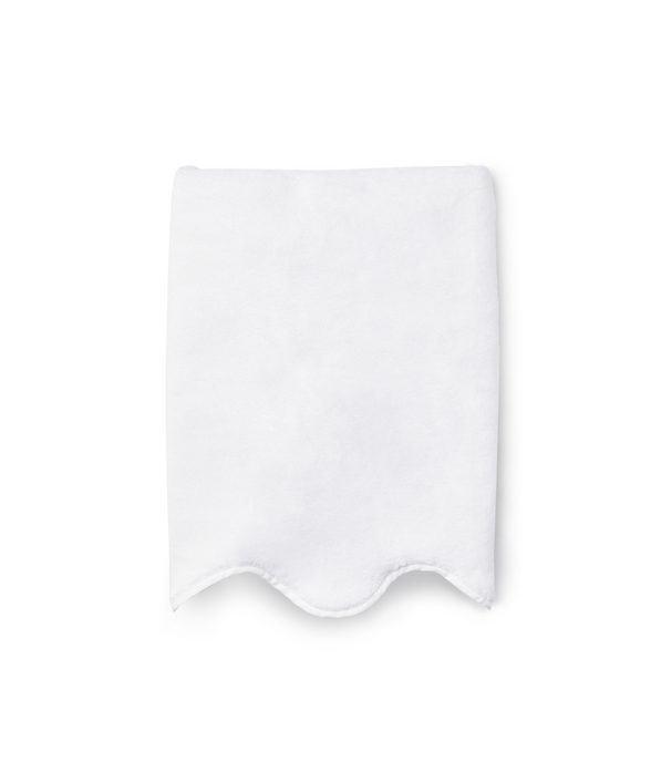 Amelia Scalloped Bath Towel, White, Cut Out