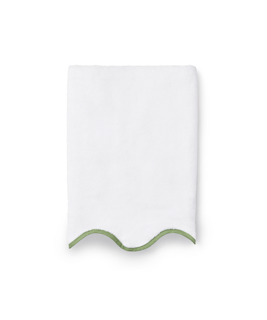 Amelia Scalloped Bath Towel Collection, Asparagus, Cut Out