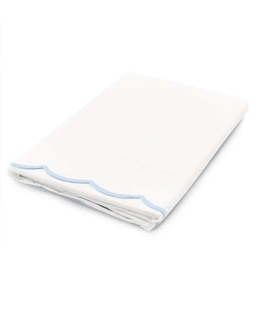 Annabelle Scalloped Bed Linen, Powder Blue, Cut Out