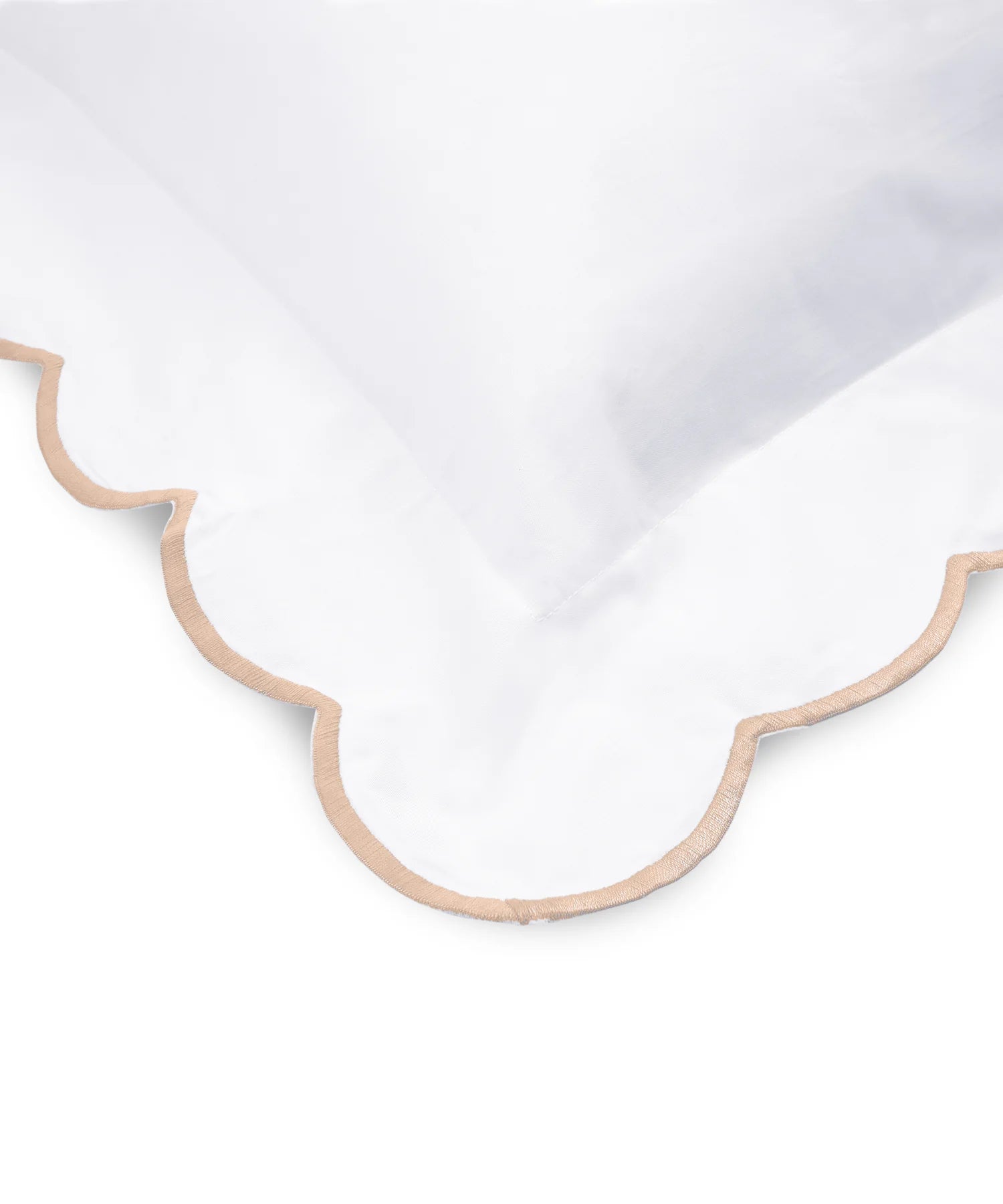 Annabelle Scalloped Bed Linen, Dusty Pink, Detail