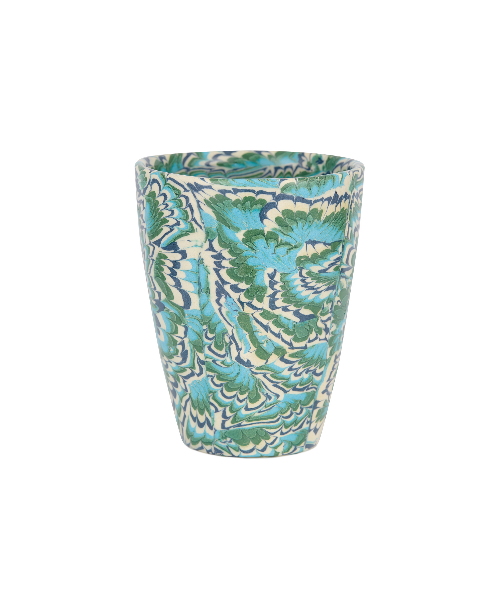 Aptware Marble Ceramic Dish, Lagoon Blue Green, Cut Out.