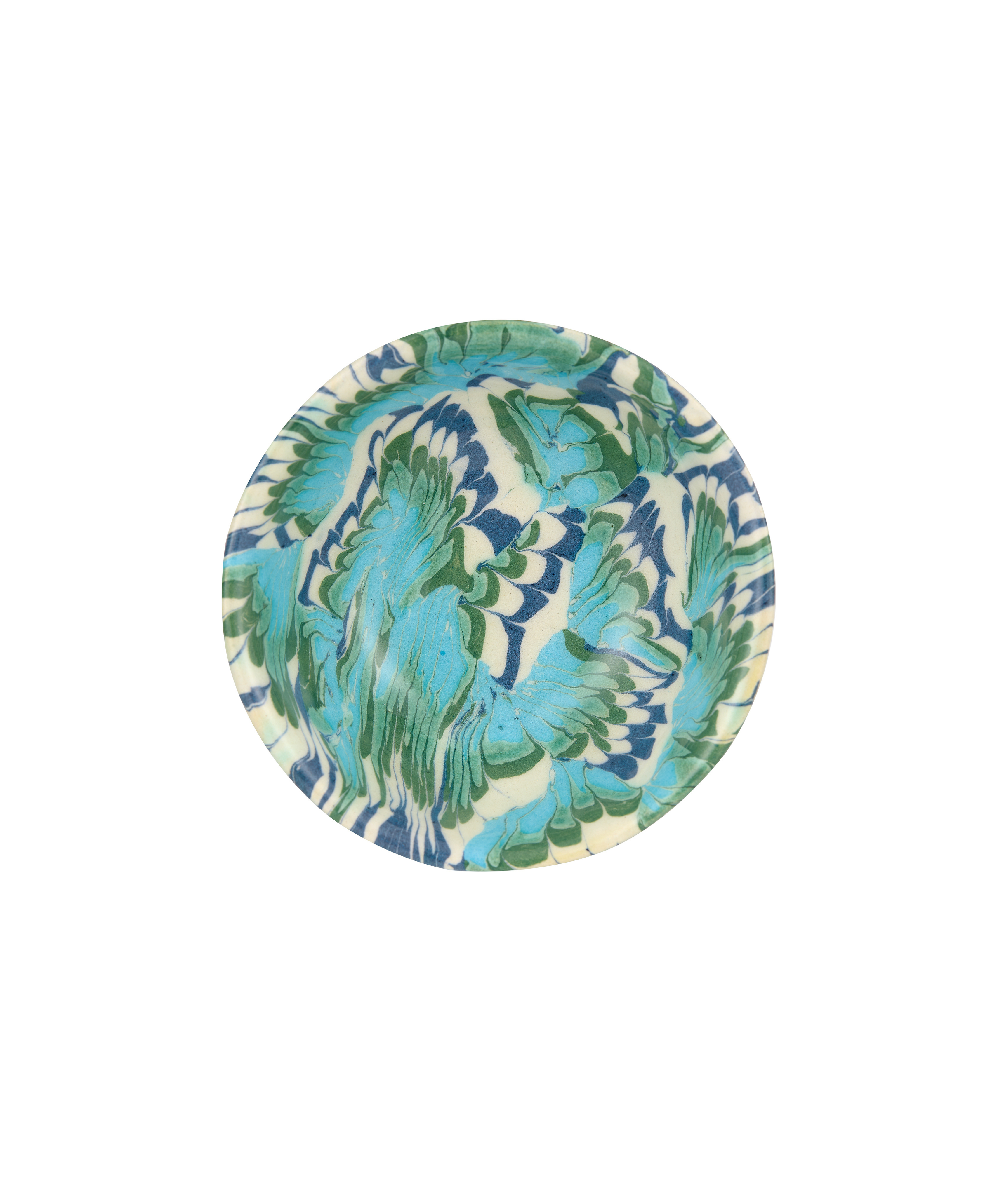 Aptware Marble Ceramic Dish, Lagoon, Detail
