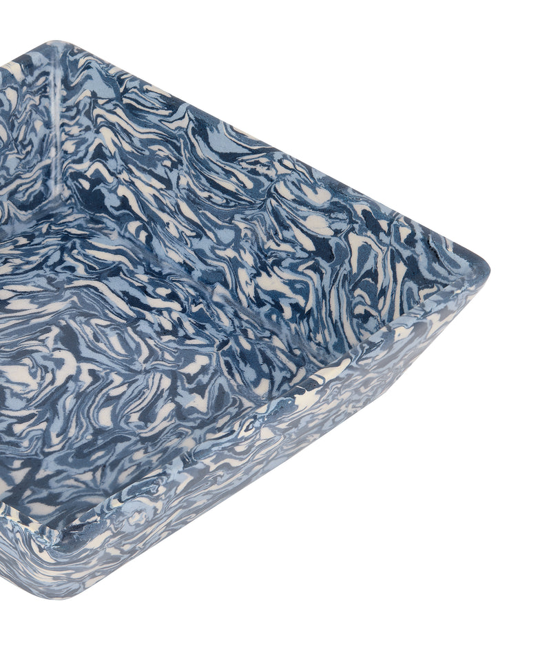 Aptware Marble Ceramic Medium Vide Poche, Blue, Detail