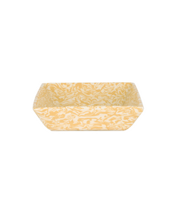 Aptware Marble Ceramic Medium Vide Poche, Mustard Yellow, Cut Out