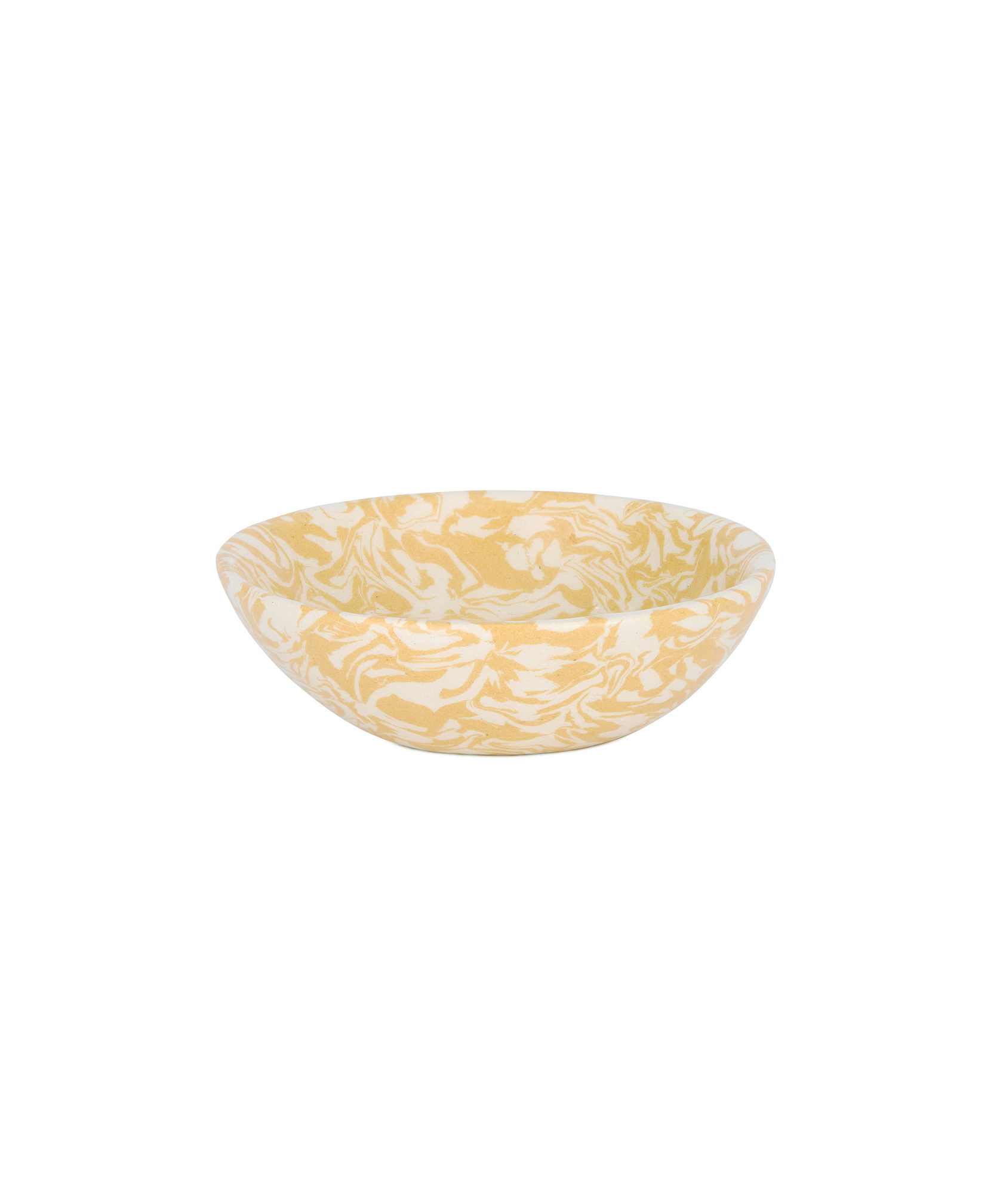 Aptware Marble Ceramic Dish, Mustard Yellow, Cut Out