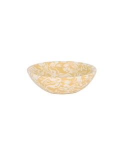 Aptware Marble Ceramic Dish, Mustard Yellow, Cut Out