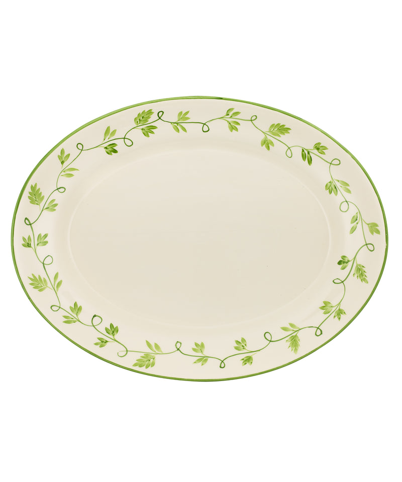 Ava Oval Platter, Green