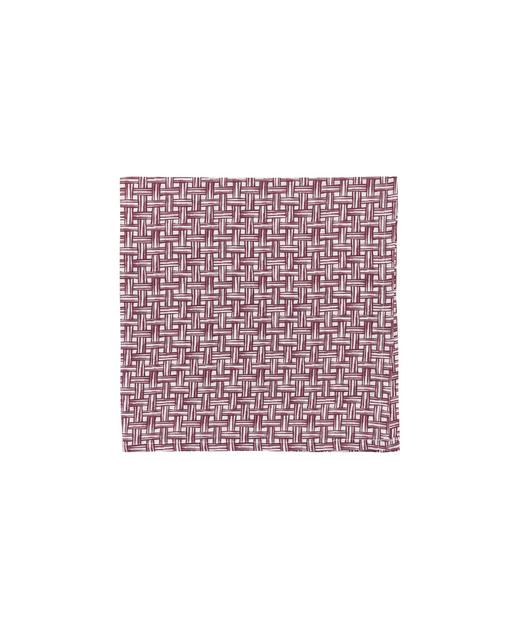 Basketweave Napkins, Burgundy, Cut Out