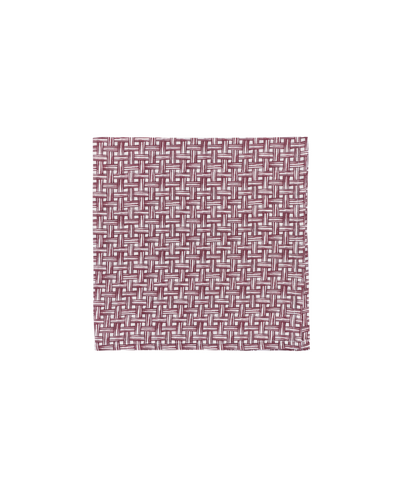 Basketweave Napkins, Burgundy, Cut Out