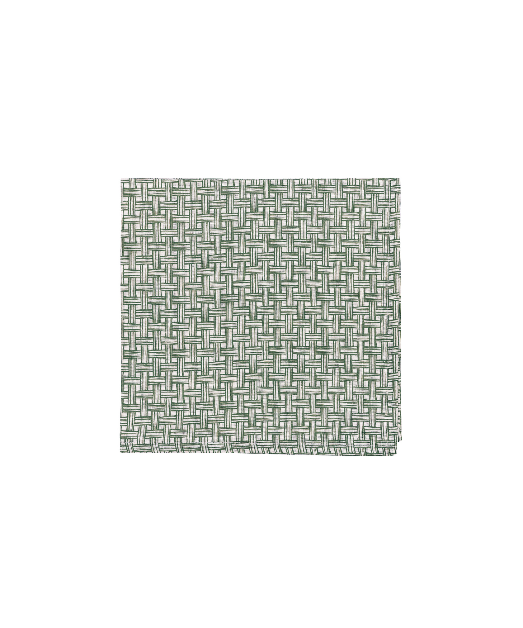 Basketweave Napkin, Vine Green, Cut Out