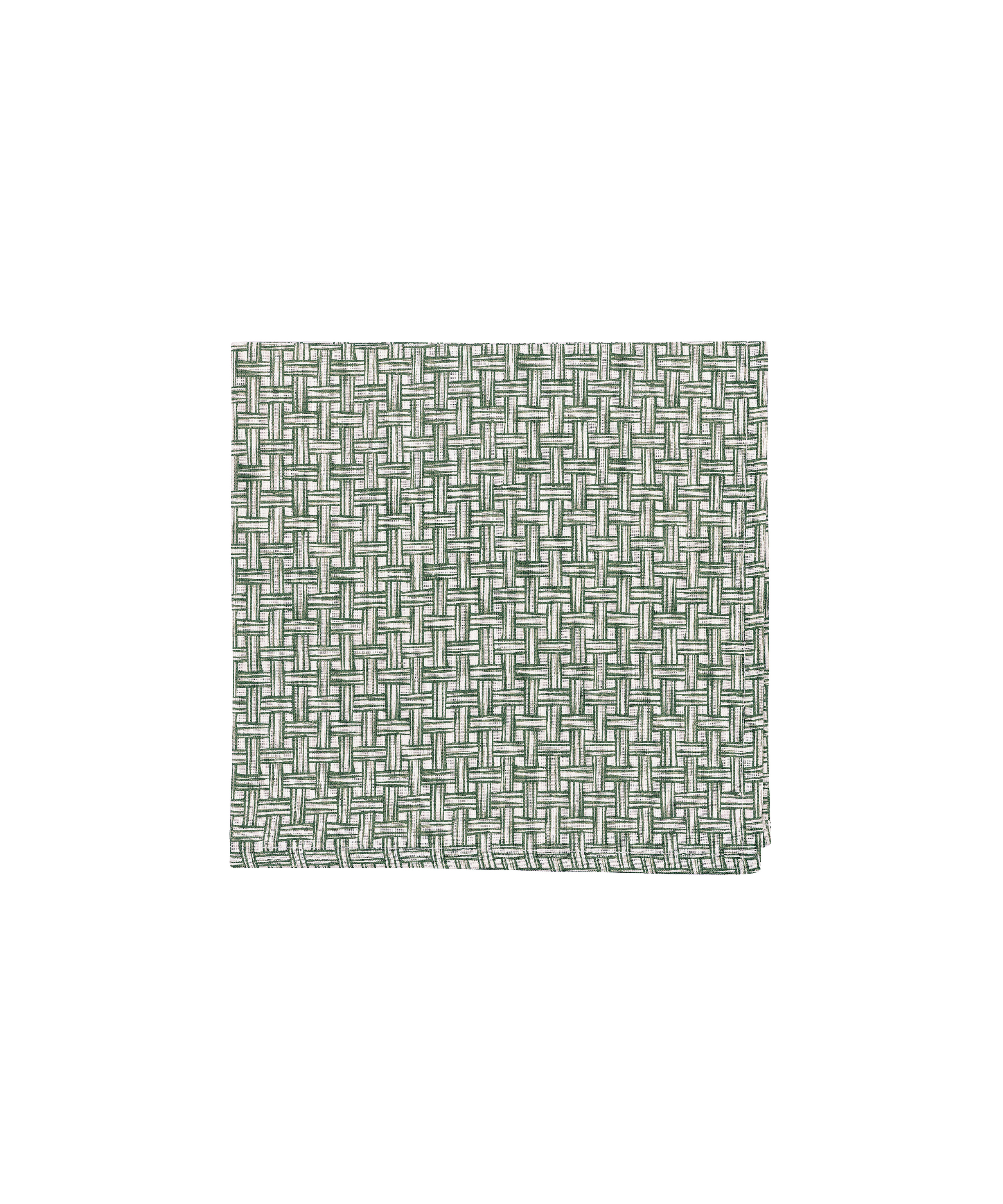 Basketweave Napkin, Vine Green, Cut Out
