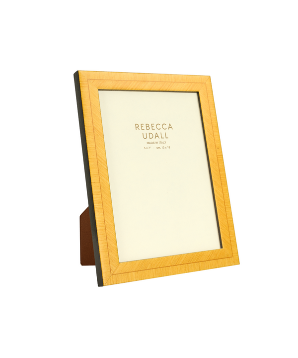 Bianca Photo Frame Marquetry Photo Frame in Citrine Yellow 5x7