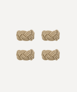 Set of 4 Braided Rope Napkin Rings