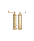 Rebecca Udall, Brass Salt and Pepper Mill Set, Front View