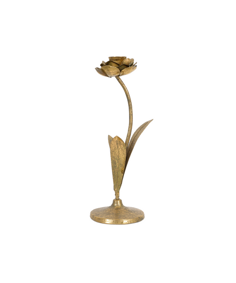 Rebecca Udall, Brass Hellebore Candlestick Candle Holder