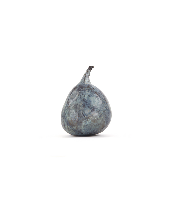 Rebecca Udall Decorative Bronze Verdigris Fig Sculpture, Whole Fig