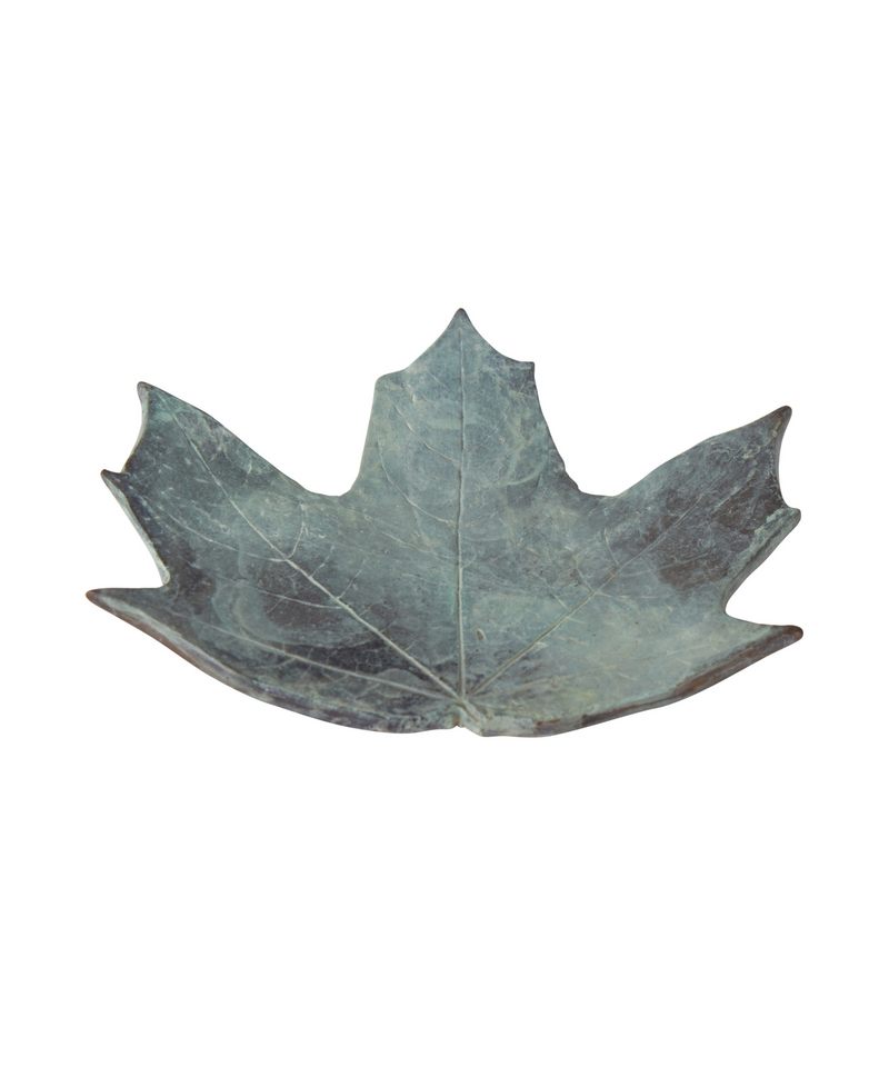 Rebecca Udall Sycamore Bronze Verdigris Leaf, Curved Shape