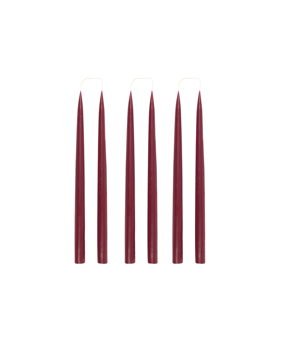 Set 6 Danish Taper Candles