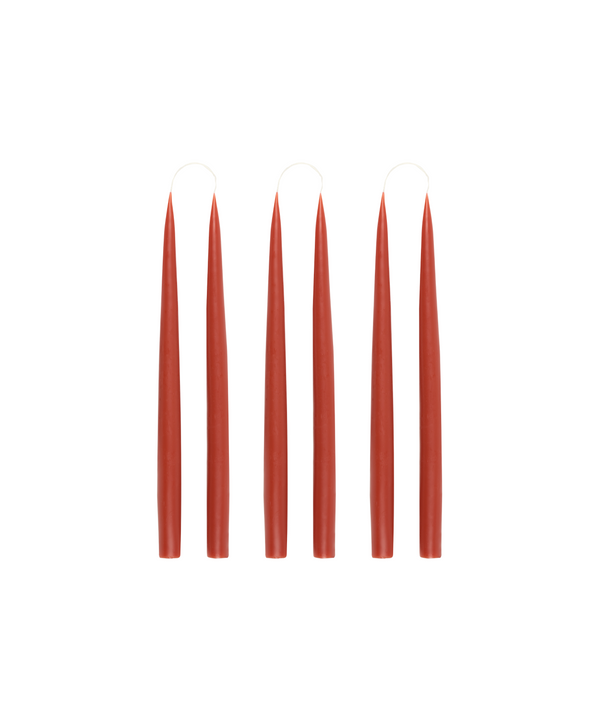 Rebecca Udall Set of 6 Danish Taper Candles, 35 cm