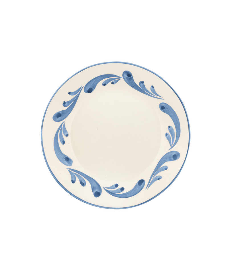 Rebecca Udall Celia Dessert Plate, Denim Blue, Cut Out, View From Above