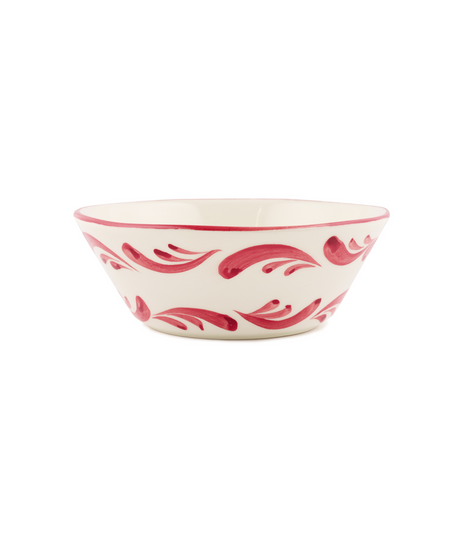 Rebecca Udall Celia Cereal Bowl, Raspberry, Cut Out, Side View