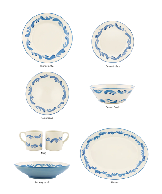 Celia Crockery, Denim Blue