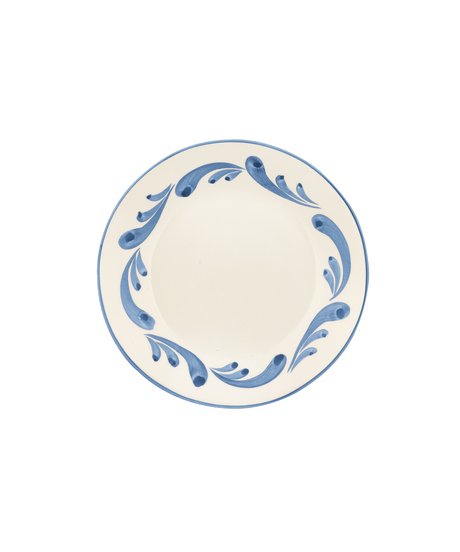 Rebecca Udall Celia Dessert Plate, Denim Blue, Cut Out, View From Above